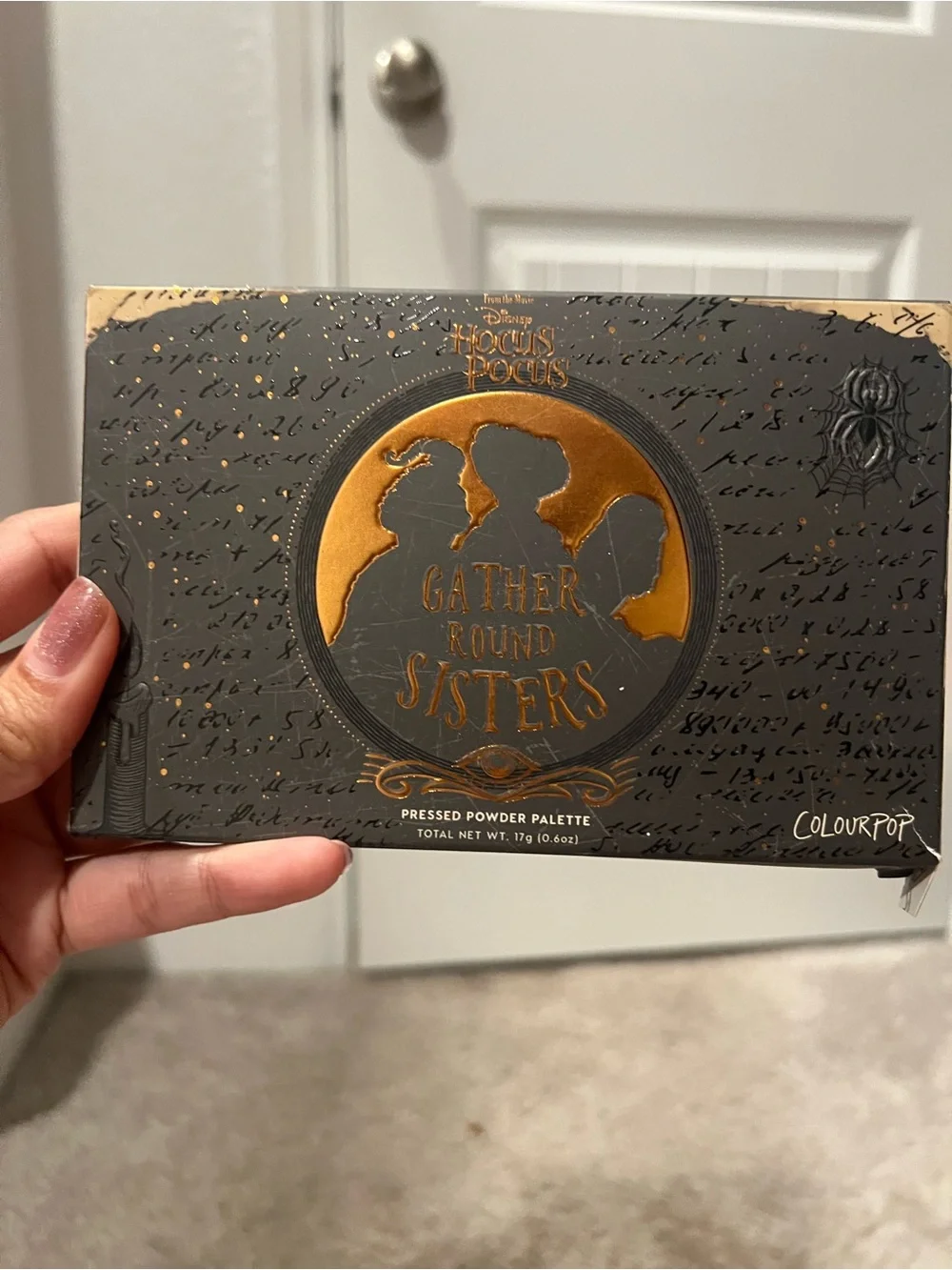ColourPop Gather Round Sisters Pressed Powder Palette - Black & Gold